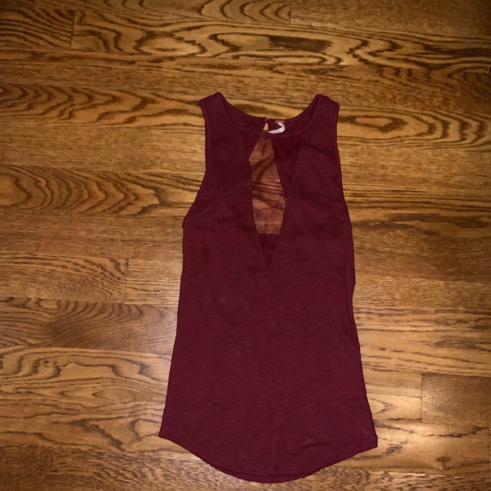 Maroon freepeople tank top
